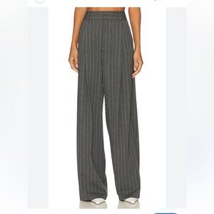 SMYTHE Gray Pinstripe Pants NWT